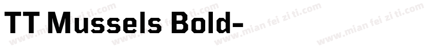 TT Mussels Bold字体转换